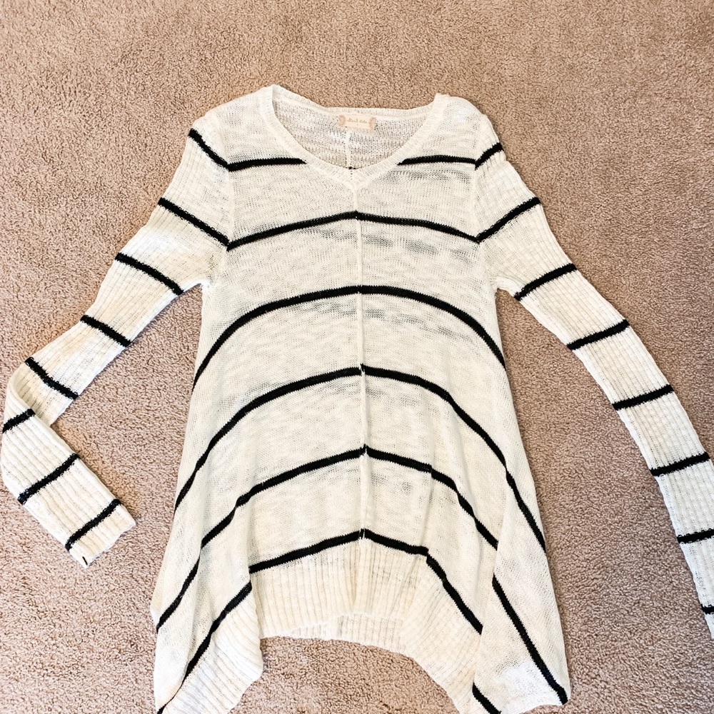 Altar’d State Cream and Black Striped Sweater
